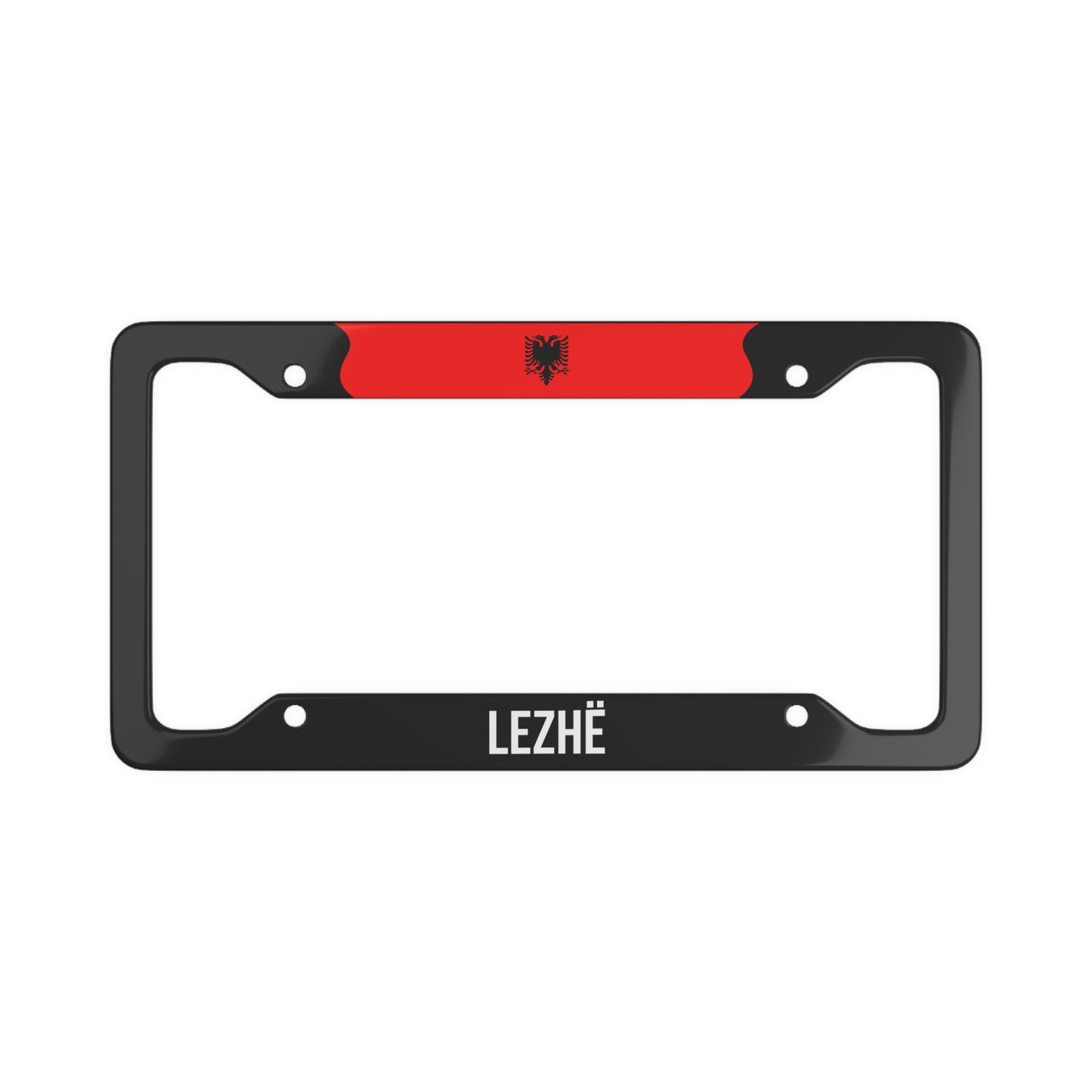 Lezhë Albania Flag Car Frame