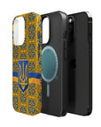 Ukraine Flag Emblem MagSafe Tough Cases