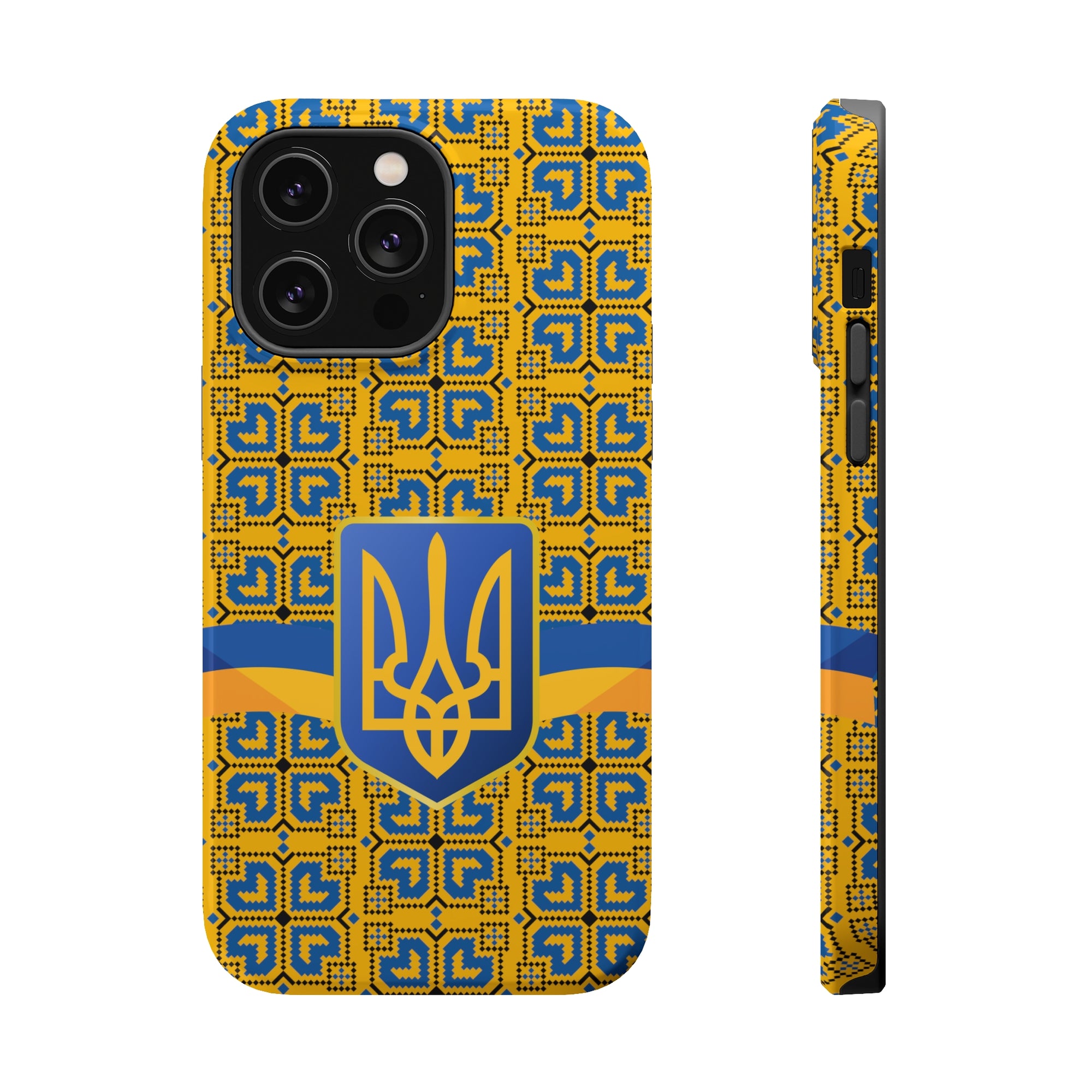 Ukraine Flag Emblem MagSafe Tough Cases
