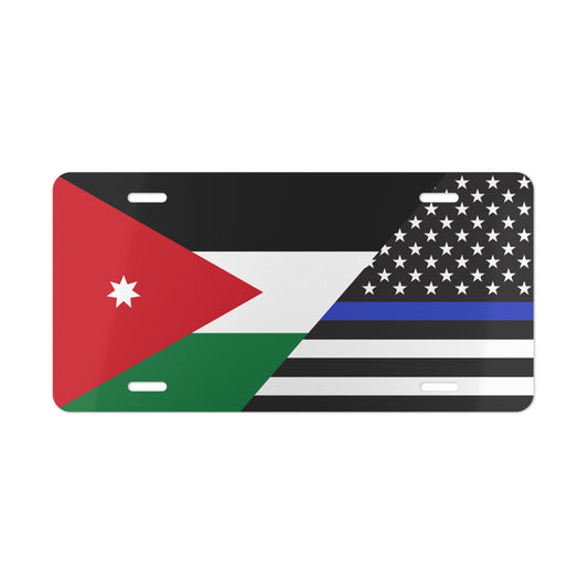 Jordan Support Police Flag Vanity Plate