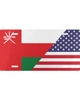 Oman USA Flag Vanity Plate