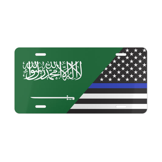 Saudi Arabia Support Police Flag Vanity Plate