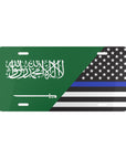 Saudi Arabia Support Police Flag Vanity Plate