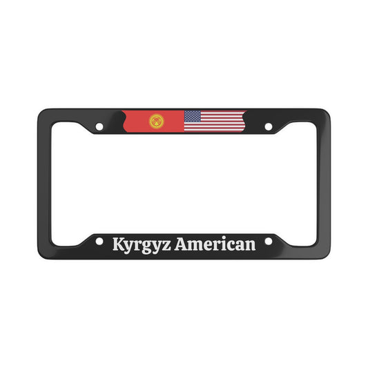 Kyrgyz American License Plate Frame