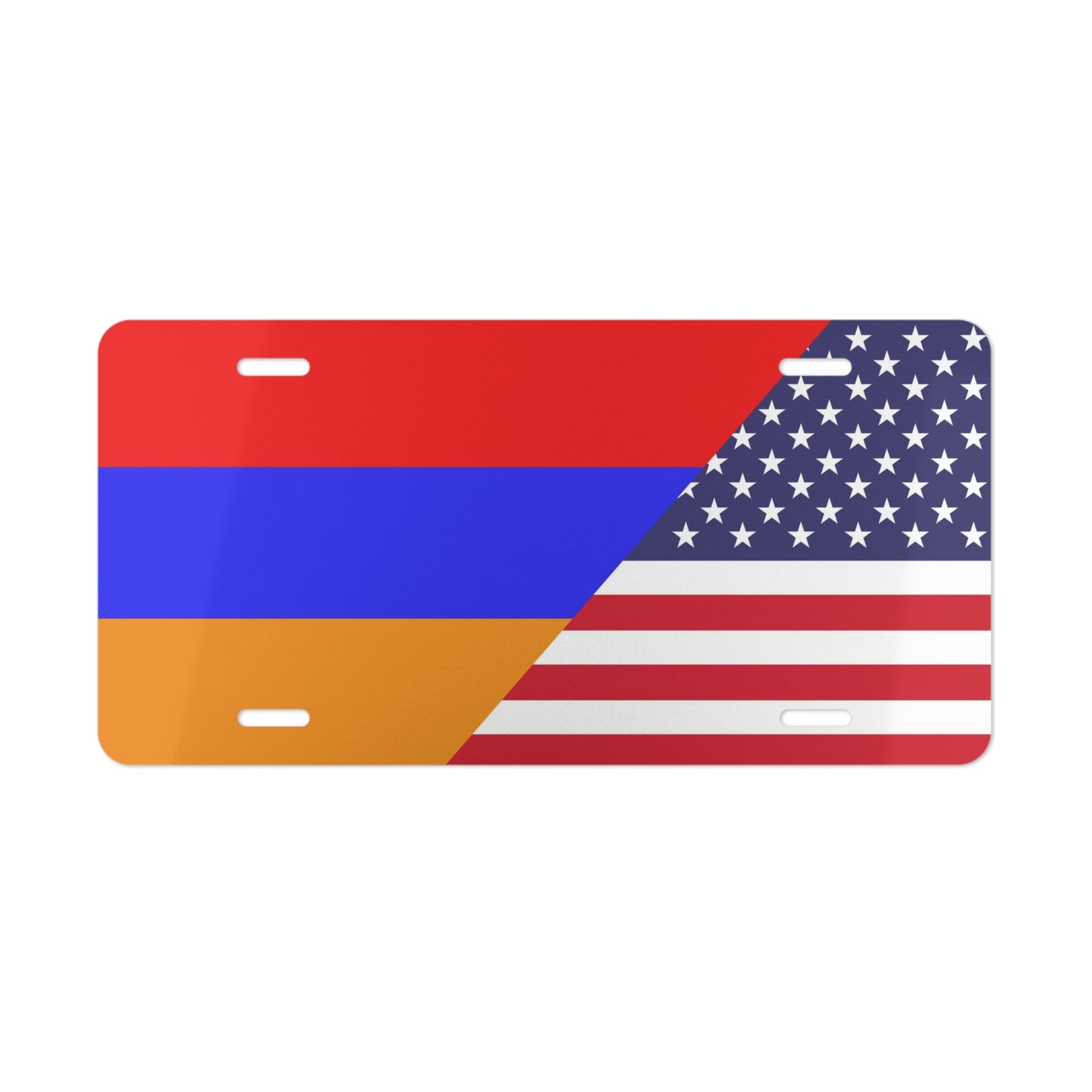 Armenian American Flag Vanity Plate