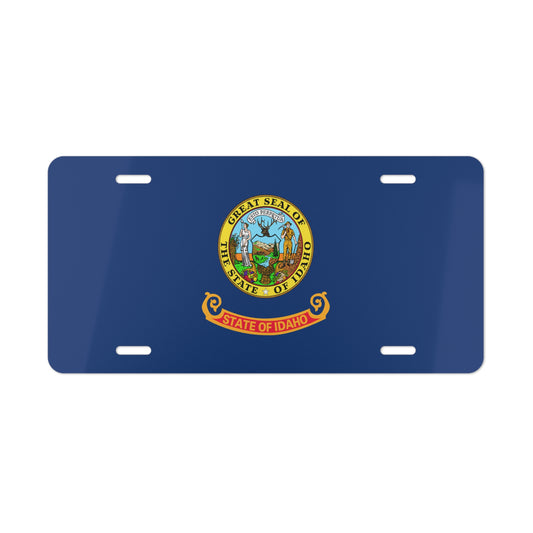 Idaho State Flag, USA Vanity Plate