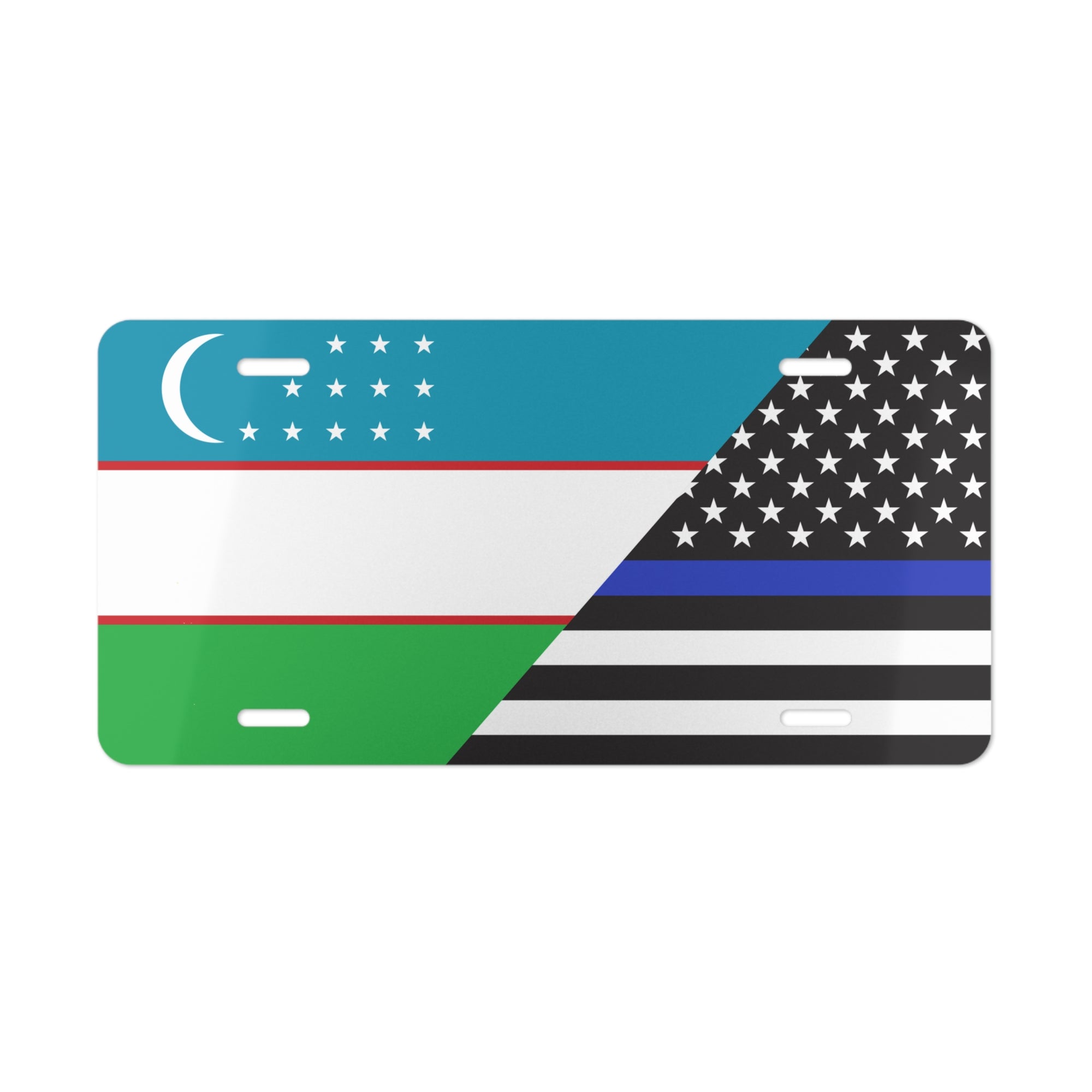 UZB/Law Enforcement Flag Vanity Plate