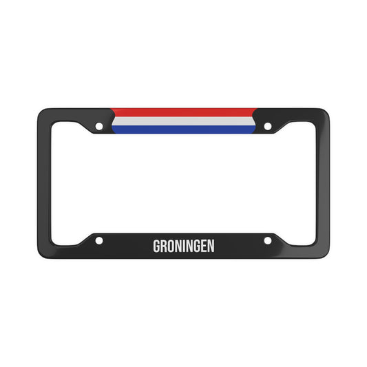 Groningen Netherlands Flag Car Plate Frame