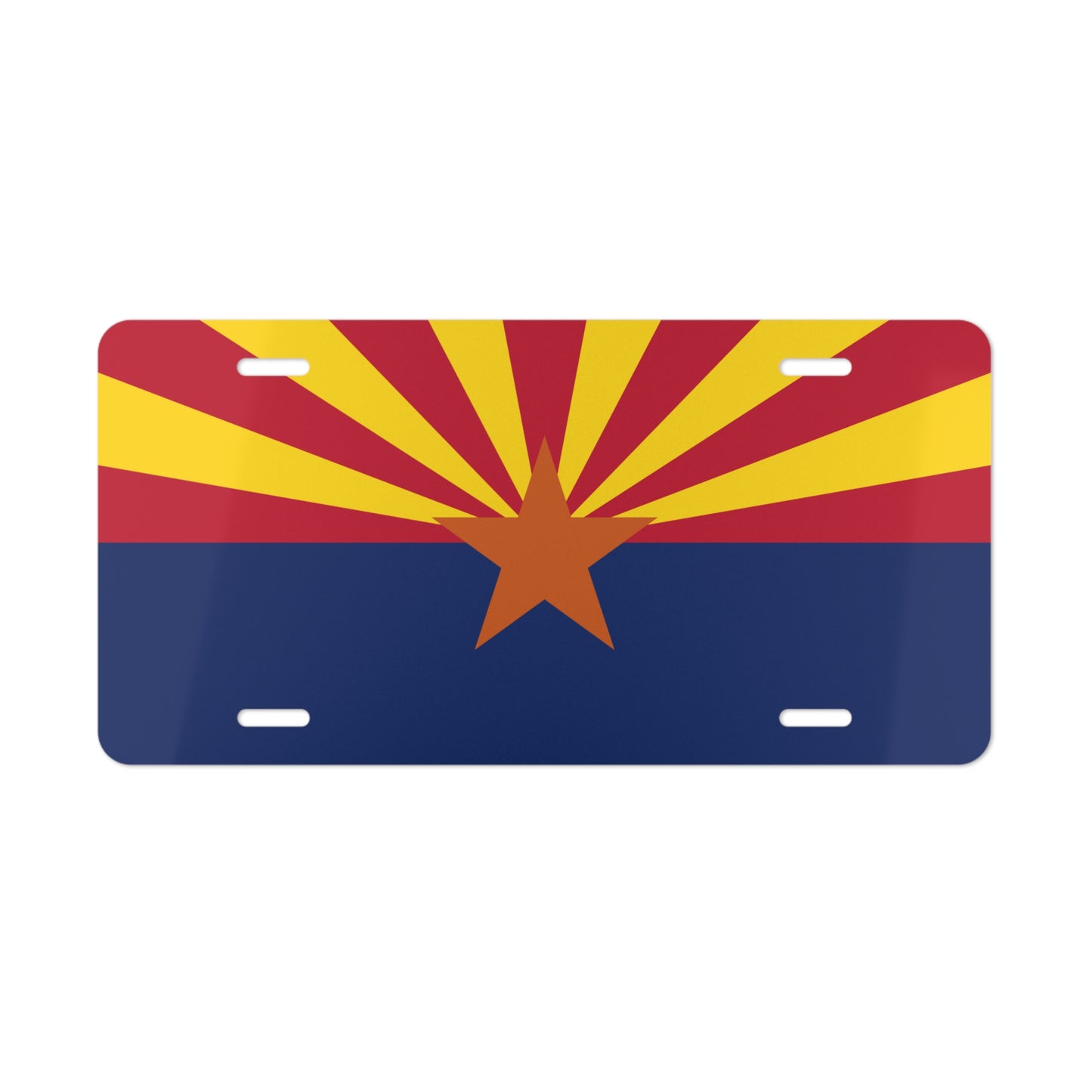 Arizona State Flag, USA Vanity Plate