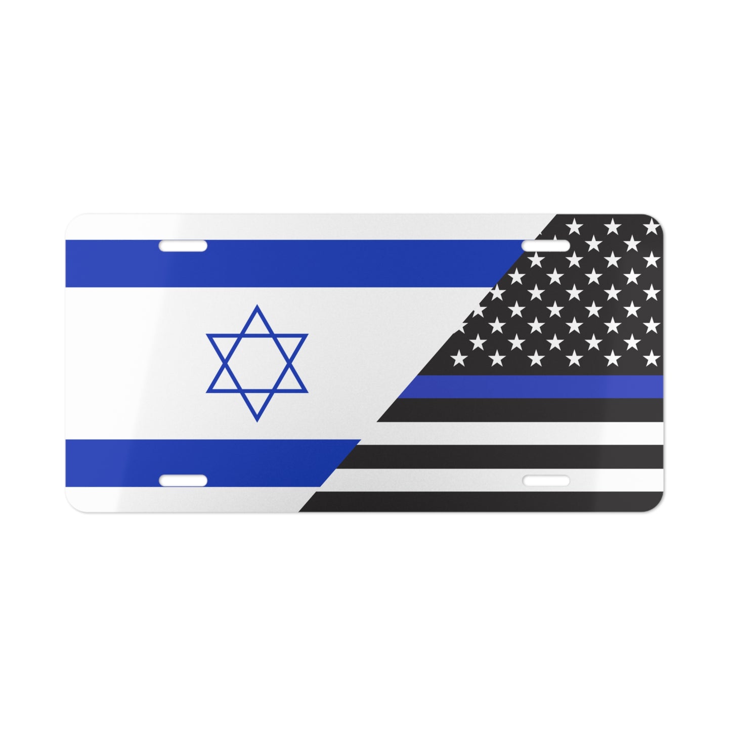 Israel Support Police Flag Vanity Plate