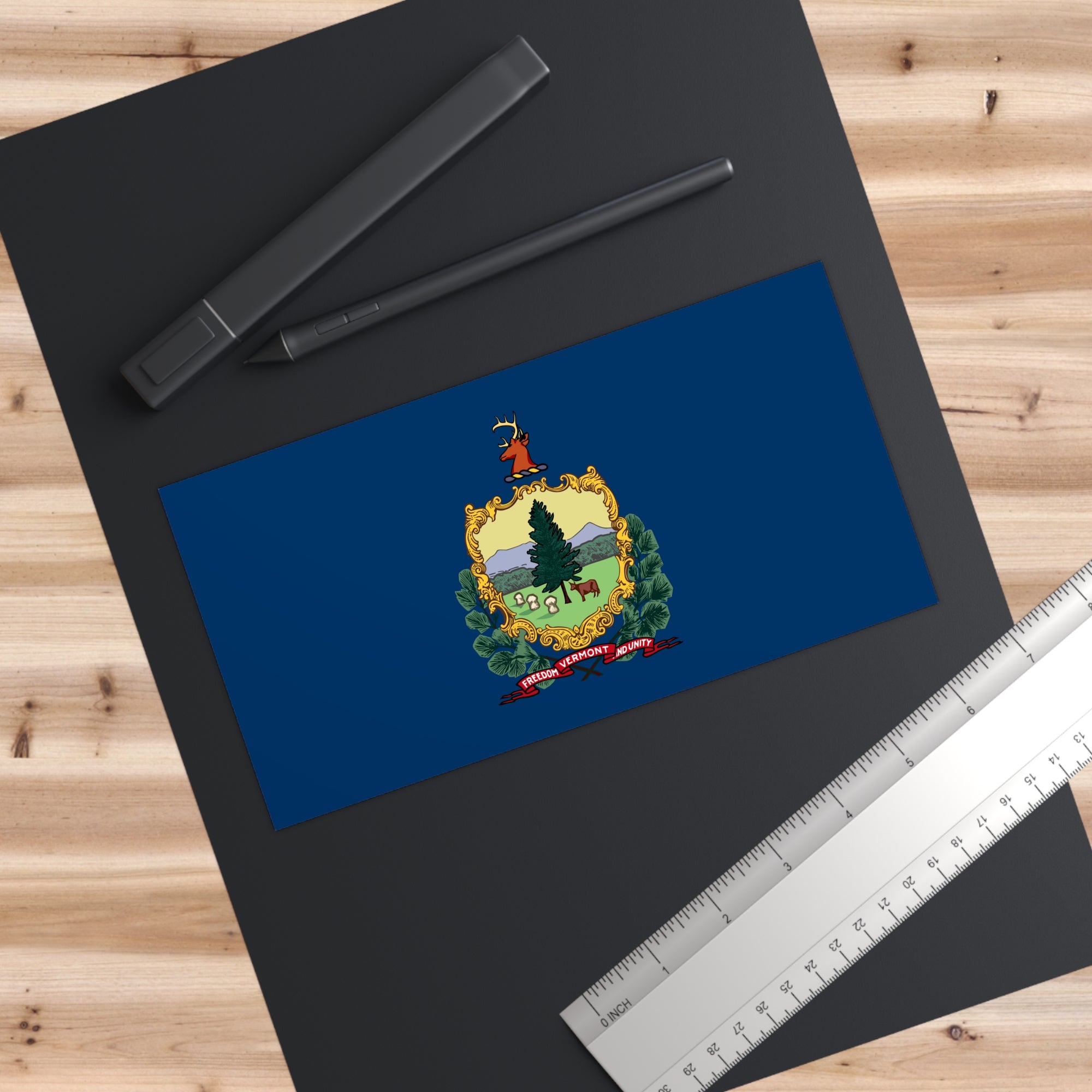 Vermont Flag Bumper Stickers