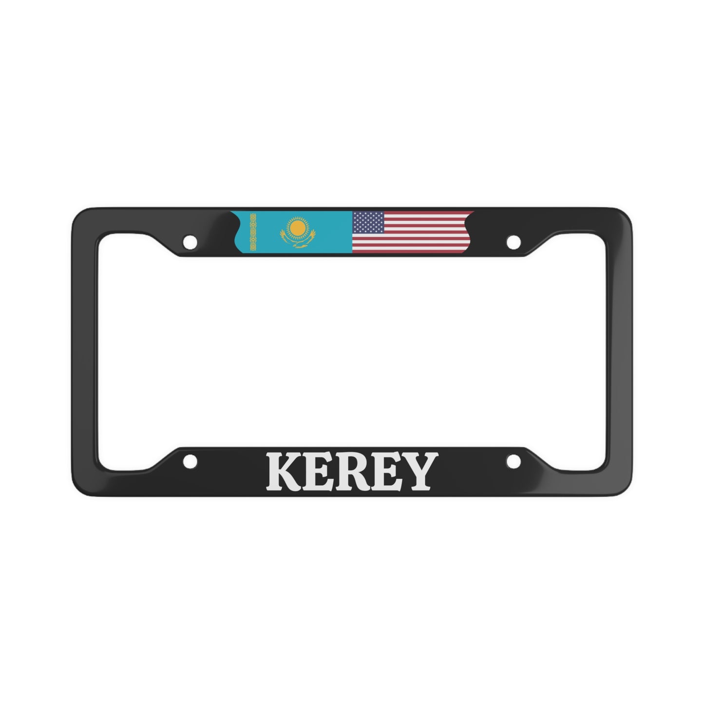 KEREY with flag License Plate Frame