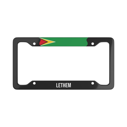 Lethem Guyana Premium License Plate Frame