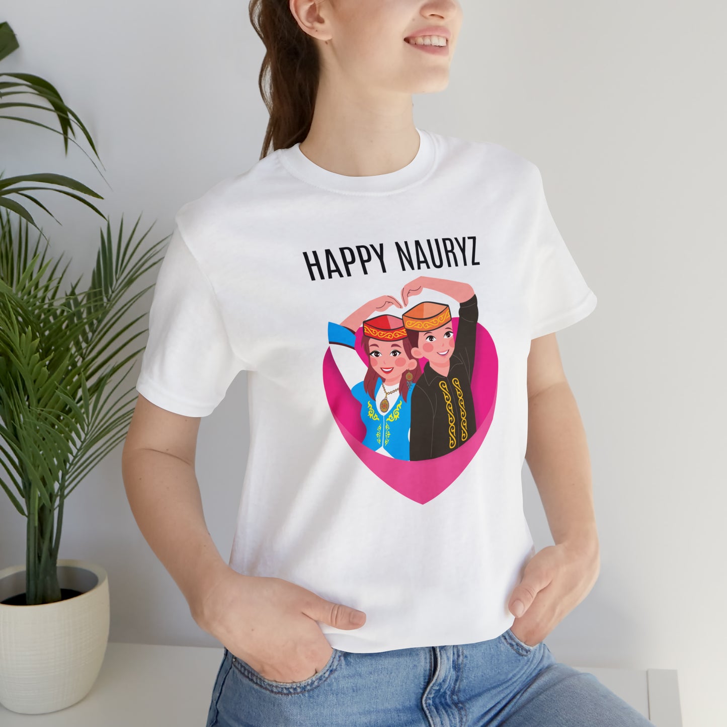 Happy Nauryz KZ Unisex Jersey Short Sleeve Tee