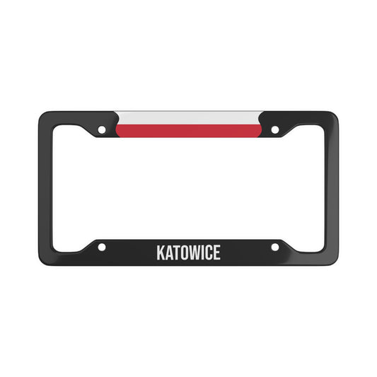 Katowice Poland Flag Car Plate Frame