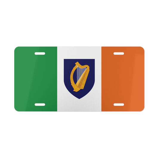 Ireland Flag Coat of Arms Vanity Plate