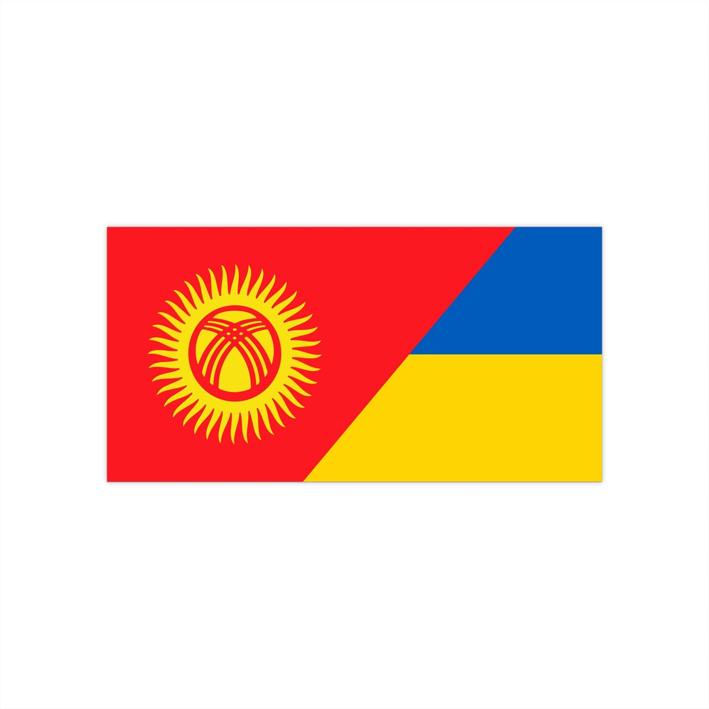 Kyrgyzstan supports Ukraine Bumper Stickers