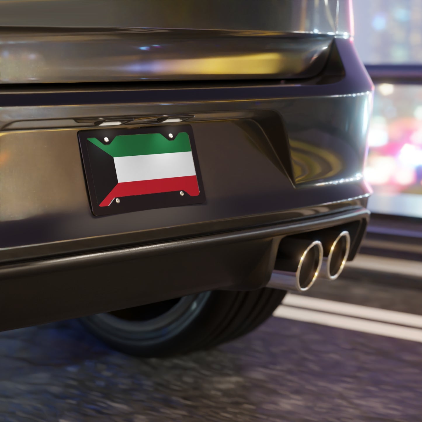 Kuwait Flag Vanity Plate