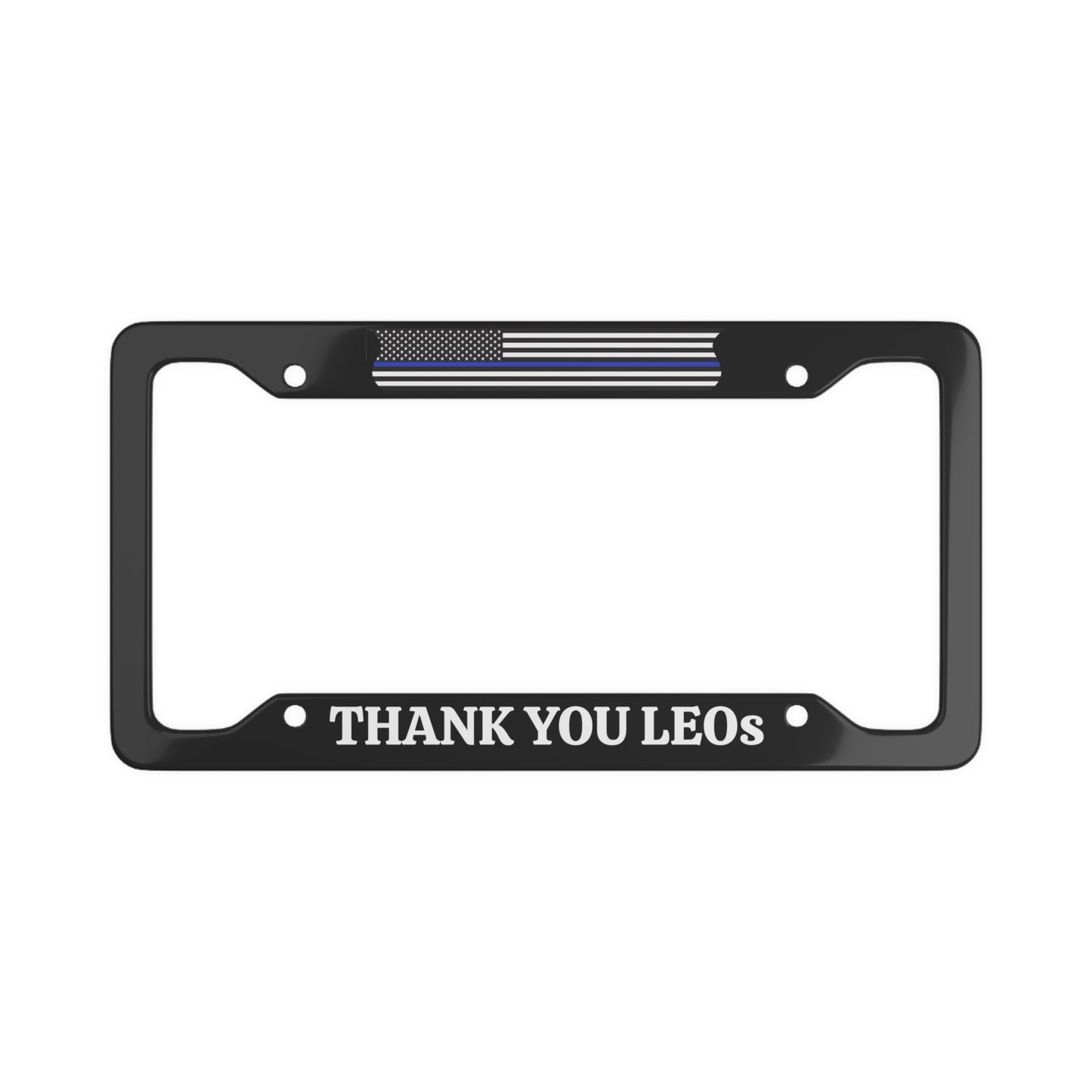 Thank You LEOs US Law Enforcement Appreciation License Plate Frame
