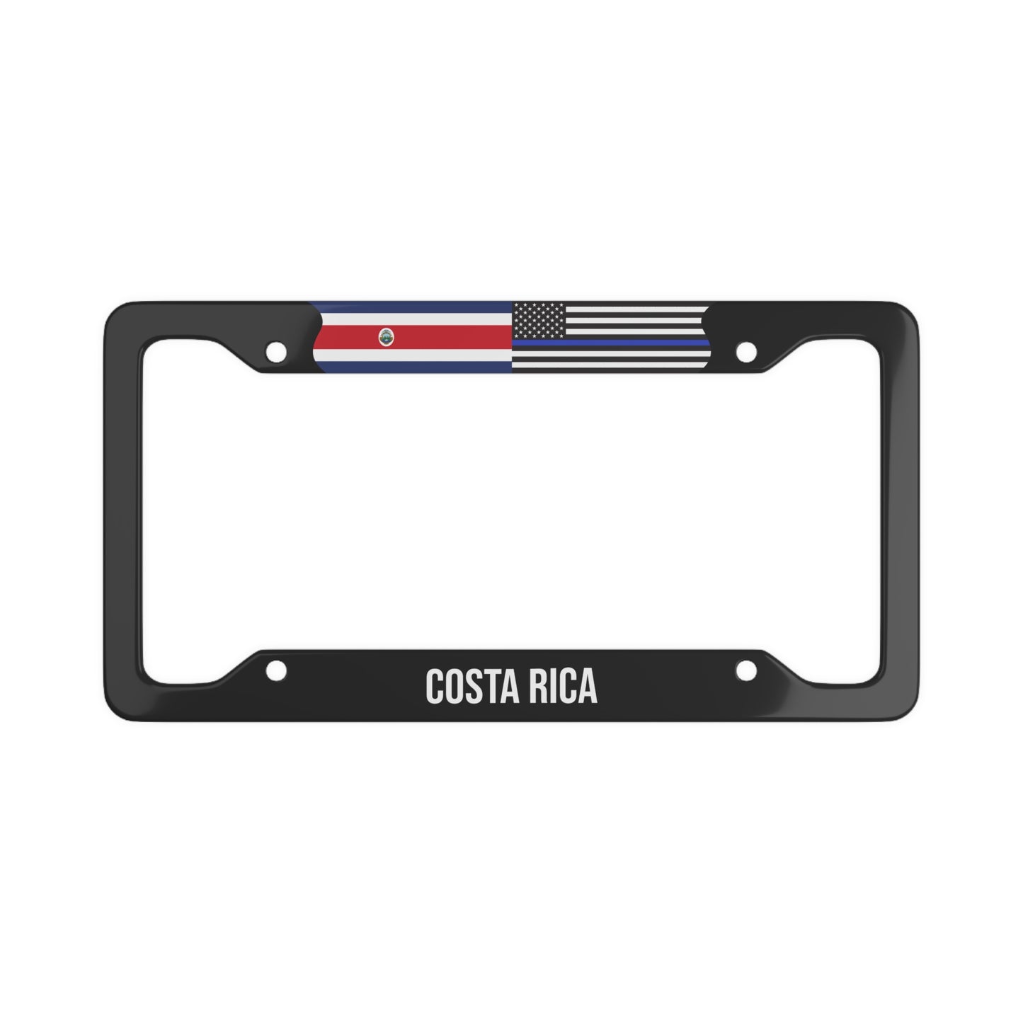 Costa Rica Support Police Premium License Plate Frame