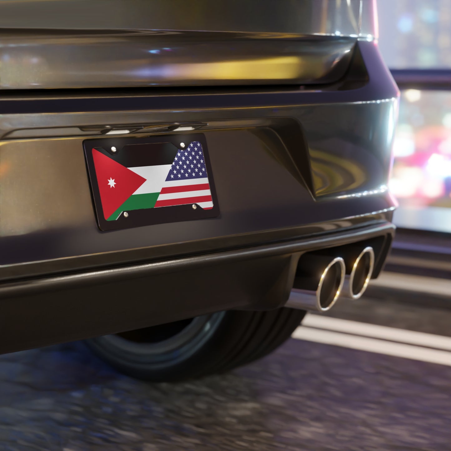 Jordan USA Flag Vanity Plate