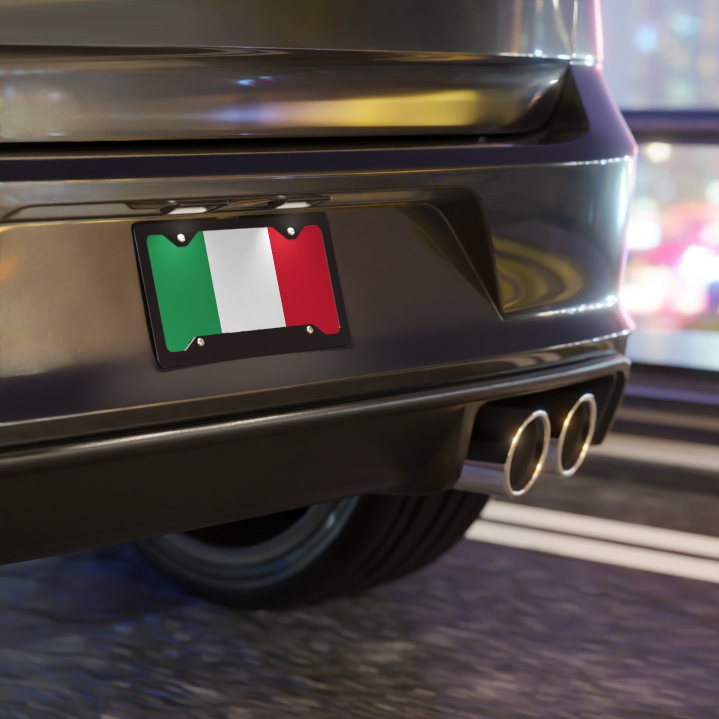 Italy Flag Vanity Plate