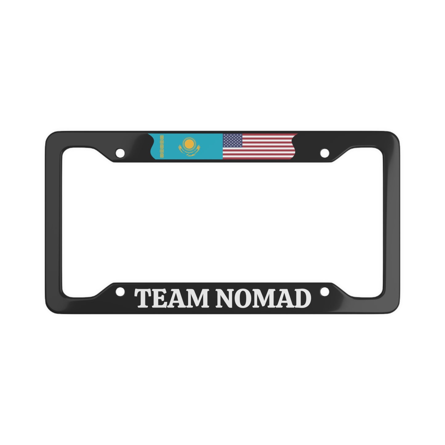 Team Nomad with flag License Plate Frame