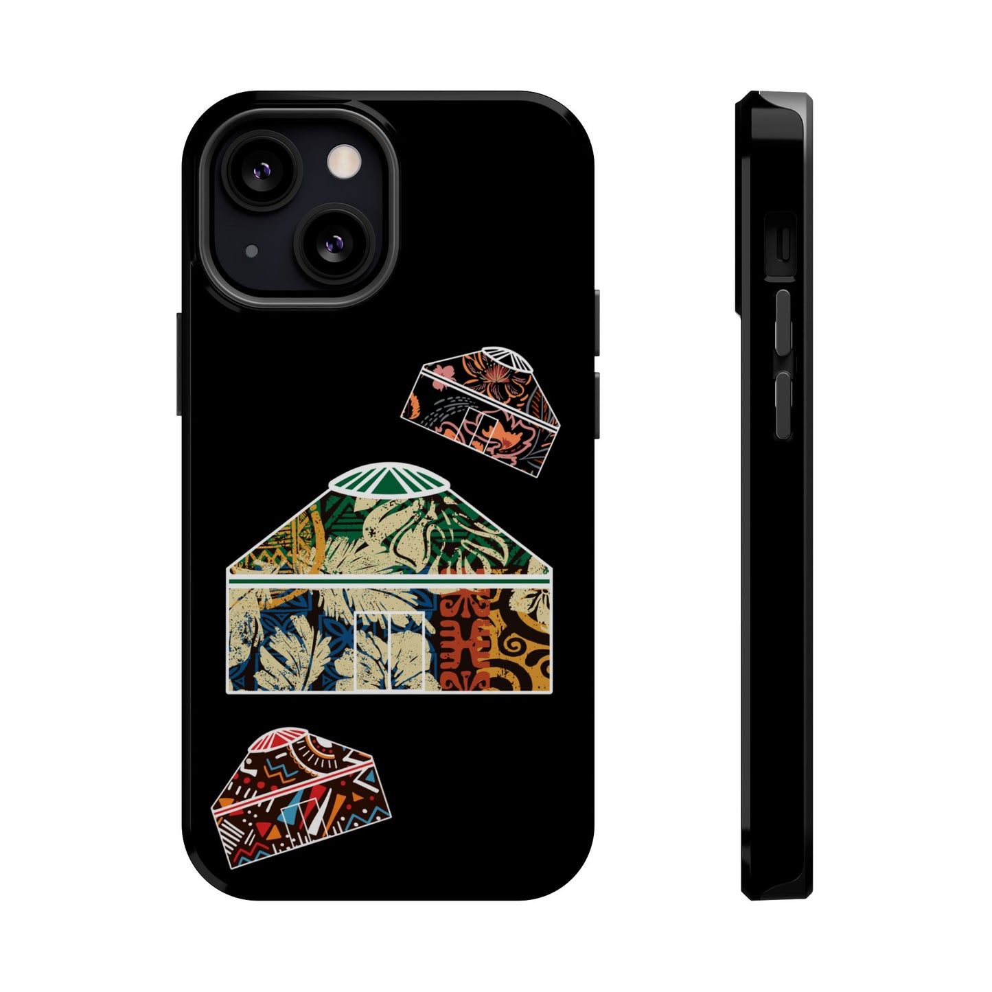 Colorful Yurts Phone Case