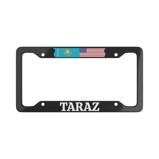 TARAZ with flag License Plate Frame