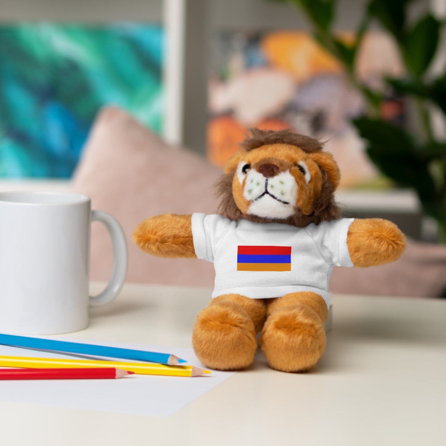 Armenia Flag Stuffed Animals with Tee