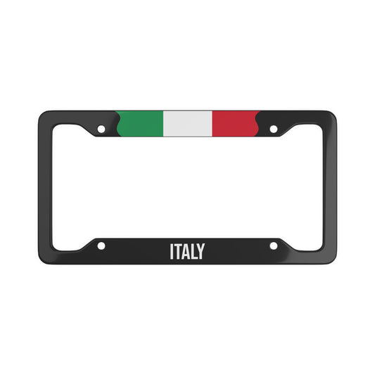 Italy Flag Car Plate Frame