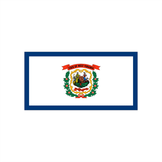 West Virginia Flag Bumper Stickers