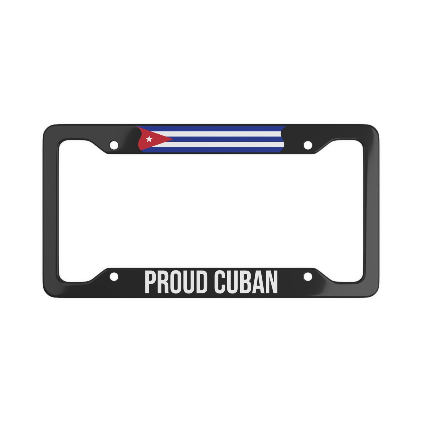 Proud Cuban Car Plate Frame