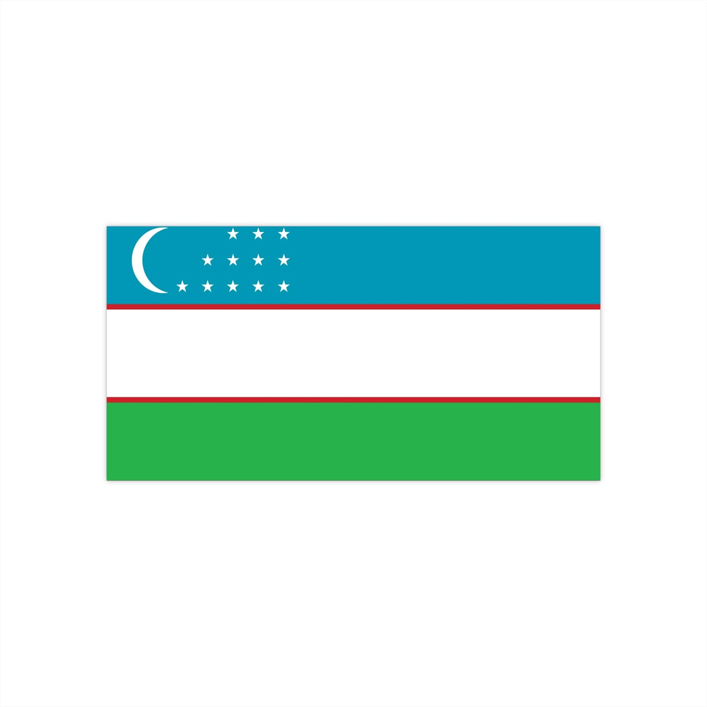 Uzbekistan Flag Bumper Stickers