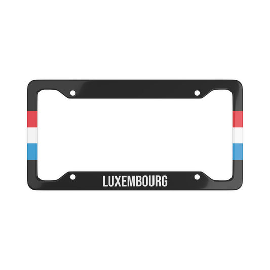 Luxembourg Side Flag Car Plate Frame