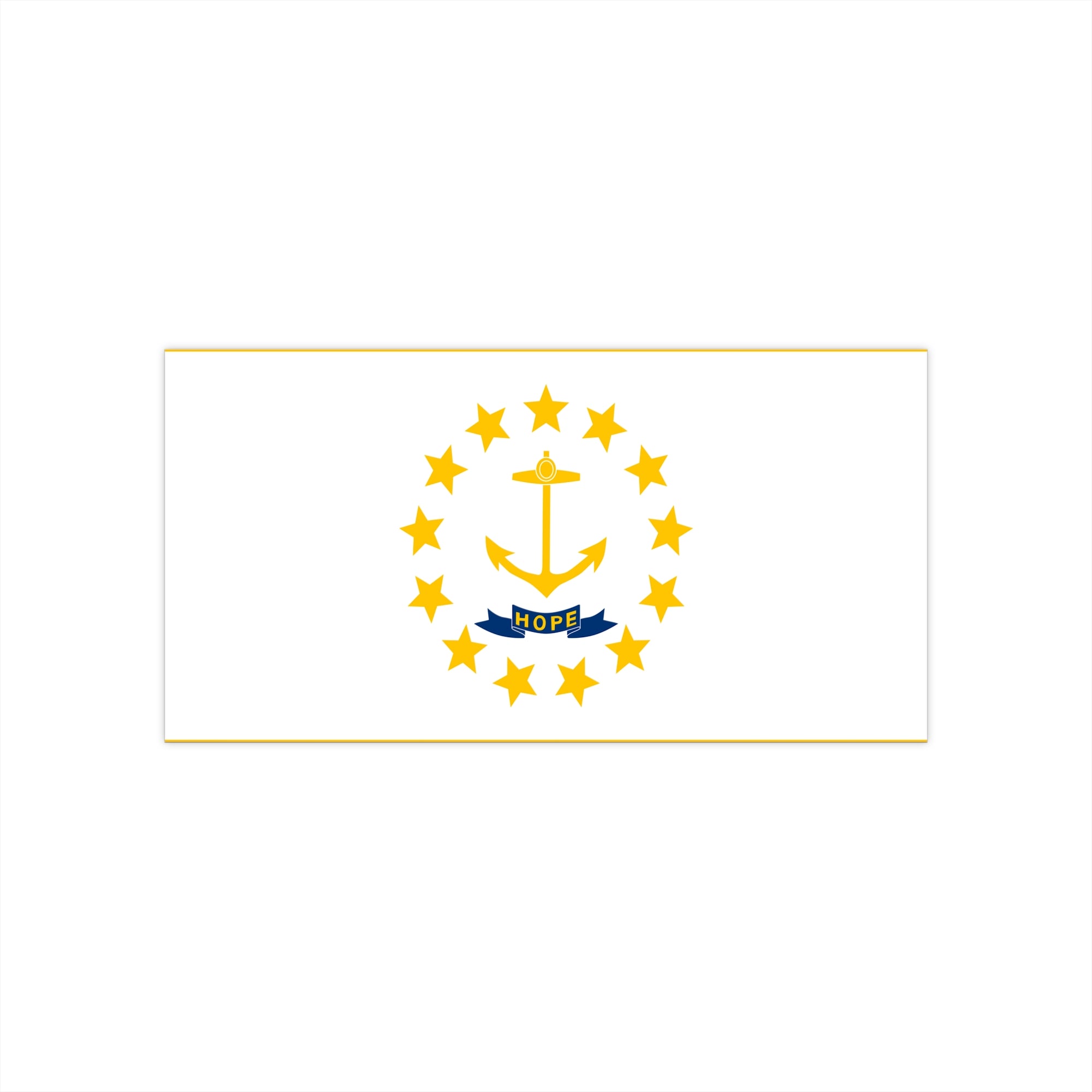 Rhode Island Flag Bumper Stickers