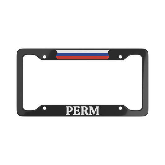 Perm License Plate Frame