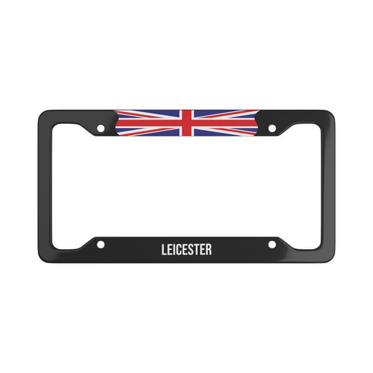 Leicester UK Flag Car Plate Frame