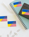 Ukrainian American Flag *4pc Sticker Sheets