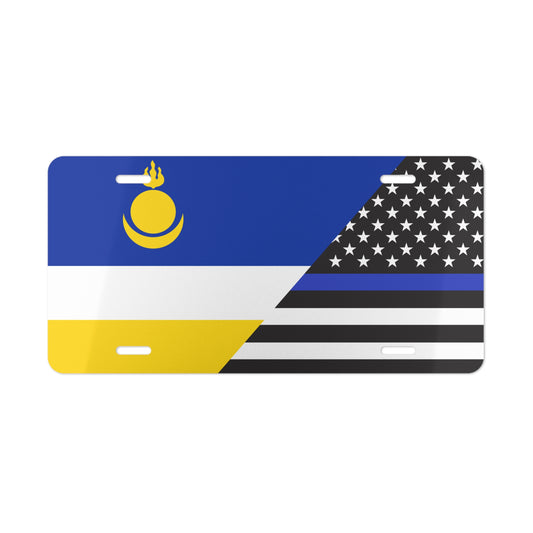 Buryatia/Law Enforcement Flag Vanity Plate
