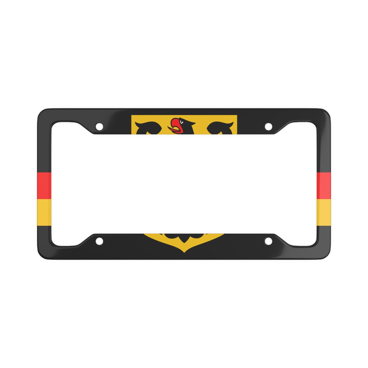 German Coat of Arms with Flag Car Plate Frame