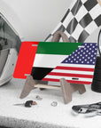 UAE USA Flag Vanity Plate