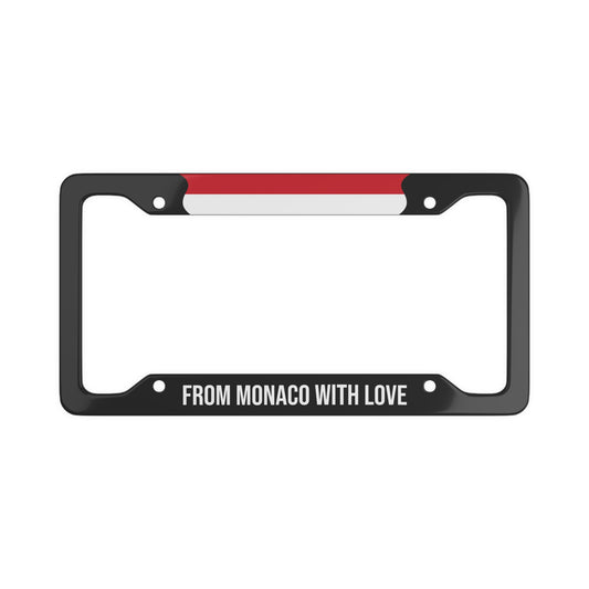 From Monaco with love Car Plate Frame