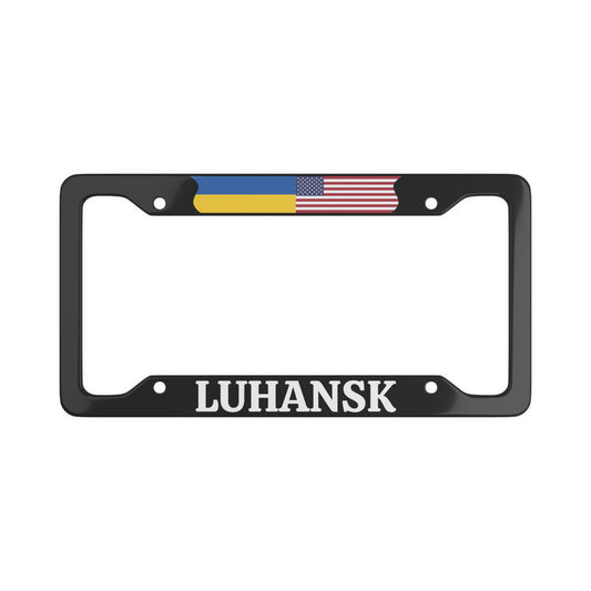 LUHANSK with flag License Plate Frame