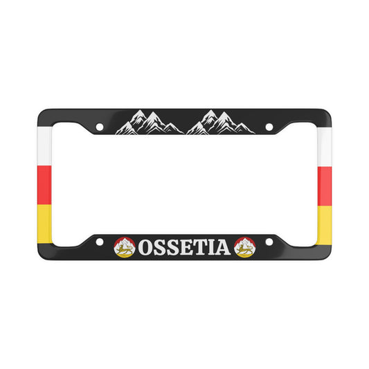 Ossetia Mountains Side Flag License Plate Frame