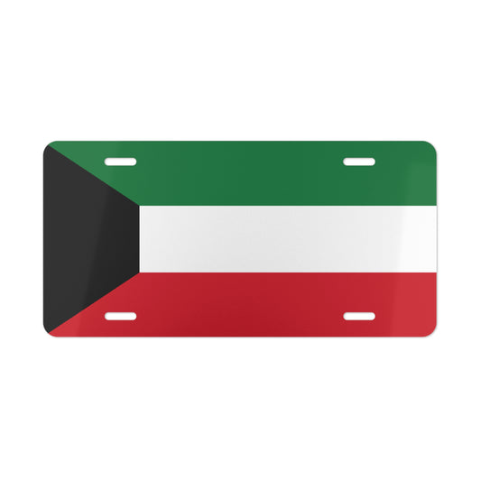 Kuwait Flag Vanity Plate