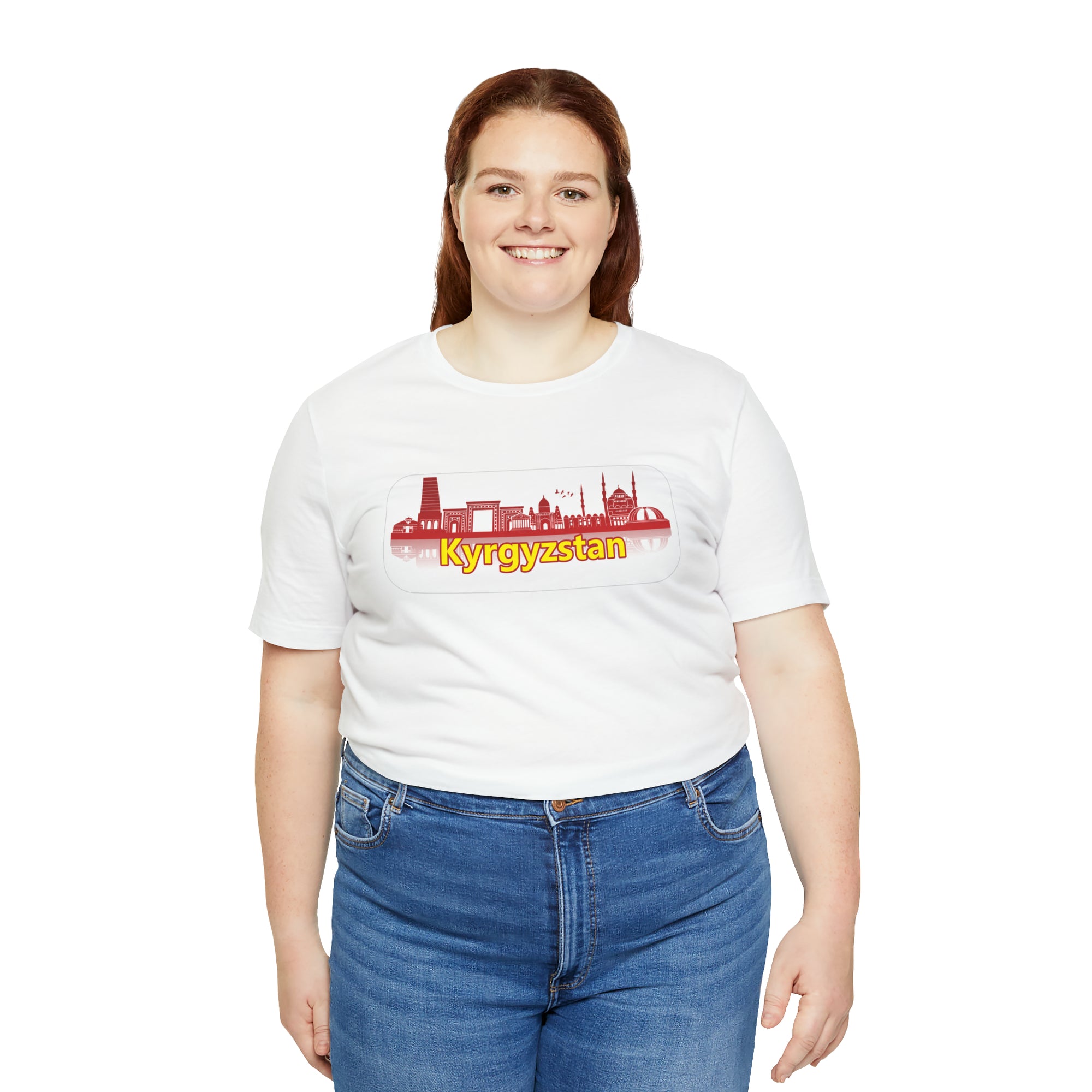Kyrgyzstan City View Unisex Jersey Short Sleeve Tee