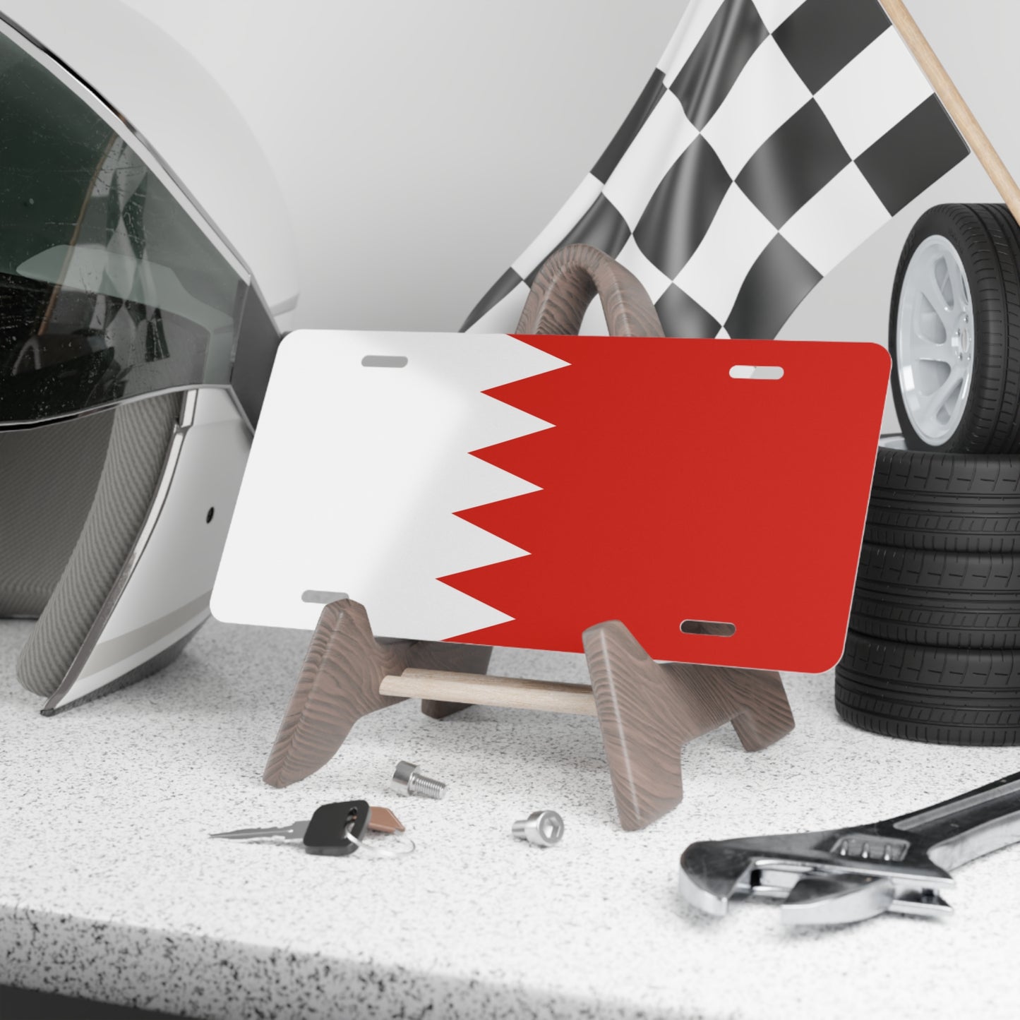 Bahrain Flag Vanity Plate