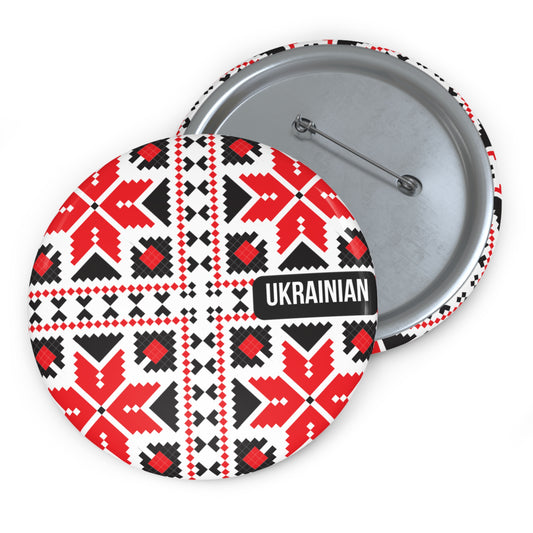 Ukrainian Vyshyvanka Pin Buttons