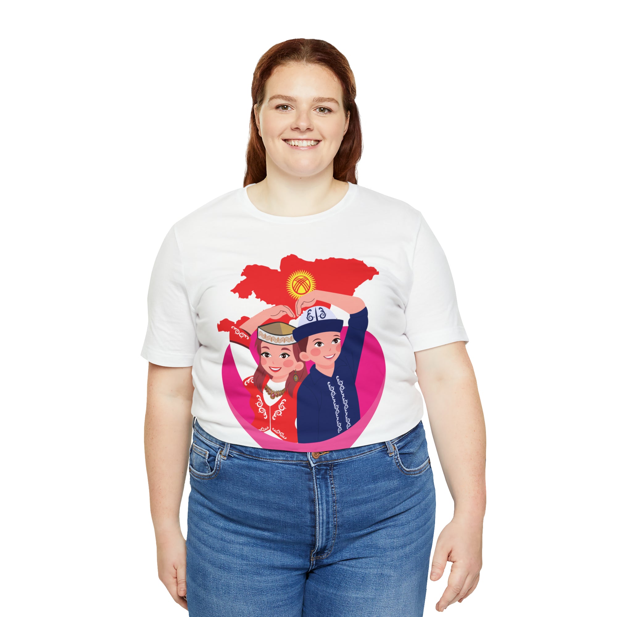 Kyrgyz Couple Unisex Jersey Short Sleeve Tee